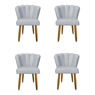 Imagem de Kit 4 Cadeiras Flor para Quarto Penteadeira - Balaqui Decor - JL DECOR