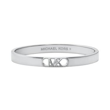 Imagem de Michael Kors Pulseira feminina banhada a platina Empire Link, One Size, Latão, Sem Pedra Preciosa