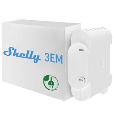 Imagem de Shelly 3EM Medidor de Energia Trifásico Inteligente com Controle por C