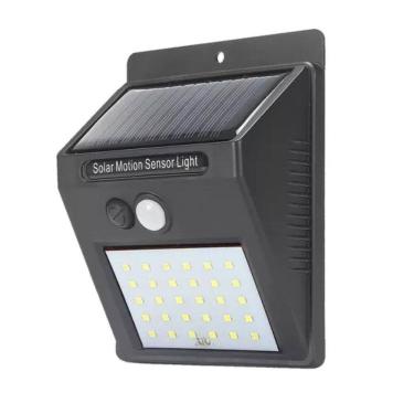 Imagem de Refletor Solar De Parede Com Sensor Luz E 20 Leds