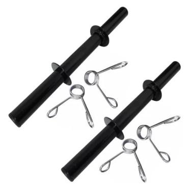Imagem de 02 barras ocas de 40 cm para anilhas halteres musculação peso exercici