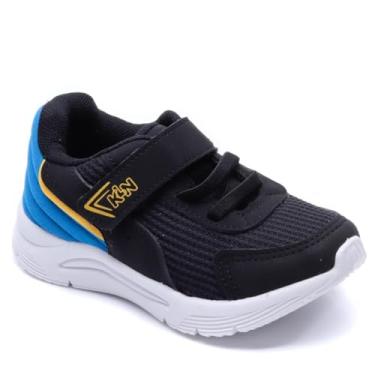 Imagem de Klin, Tênis Esportivo Menino Klin New Sport Mini Preto/Azul 199113 Tamanho:23;Cor:Preto
