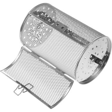 Imagem de Tambor De Torrefação De Café Gaiolas De Forno Acessórios Para Fritadeira Forno De Panela De Aço Inoxidável Gaiola De Grelha De Forno Ferramenta De Churrasco Grãos De Café Girar
