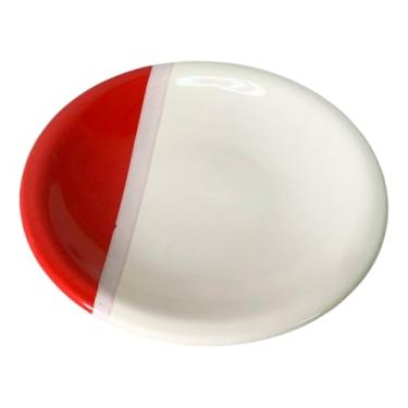 Imagem de Prato Fundo De Cerâmica 22cm Vermelho Para Refeições