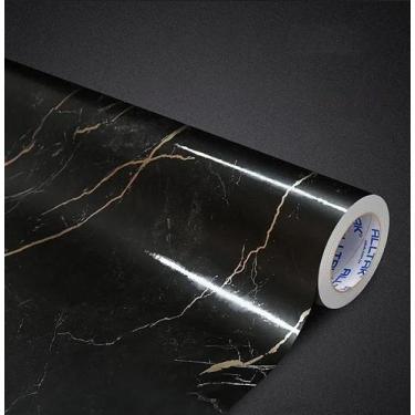 Imagem de Papel de Parede Lavavél Autoadesivo Alltak Decor Marmore Marquina Bril