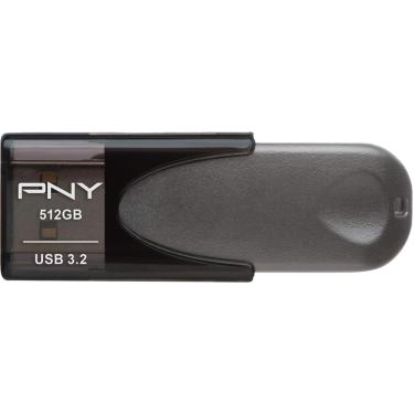 Imagem de Pen Drive PNY - Elite Turbo Attaché 4 512 GB USB 3.2 Flash Drive - Cinza-P-FD512TBAT4-GE