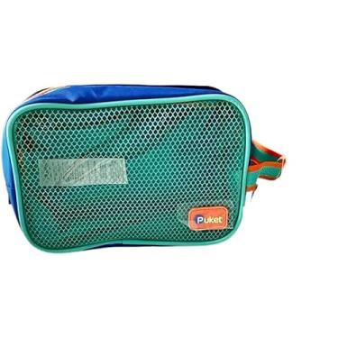 Imagem de PUKET - Necessaire Infantil Puket Média Color Block Menino Azul