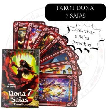 Imagem de Baralho Tarot Dona 7 Saias Pomba Gira 36 Cartas com Manual - Baralhos 
