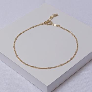 Imagem de Tornozeleira Feminina Folheada a Ouro com Corações - Ralifla Semijoias