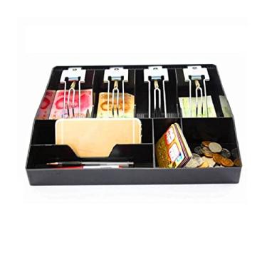 Imagem de SAFECash Box Estojo rígido Nova caixa registradora Nova loja Classify Caixa de gaveta de moedas Caixa de gaveta de dinheiro Caixa de balcão de dinheiro para lojas, empresas (Cor: A1) (A1)