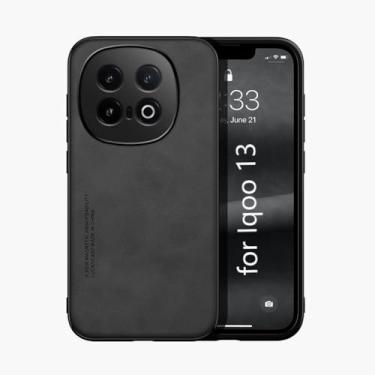 Imagem de Kepuch Silklike Capa para Vivo Iqoo 13 - Case Placa de Metal Embutida - Preto