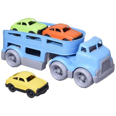 Imagem de Porta-carros de brinquedo Green Toys Blue cb Pretend Play Kids