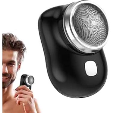 Imagem de Barbeador Elétrico Masculino Recarregável Portátil Uso Úmido ou Seco Preto