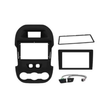 Imagem de Moldura 9" Chinês Com Adaptador 7" Chi/Jap Ford Ranger Com Chicote E Botao 12/16 - Preta