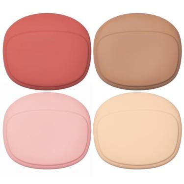 Imagem de Capa de fone de ouvido com 4 peças, estojo compacto e portátil com abertura, bolsa de silicone resistente à sujeira para armazenar fones de ouvido, cabos USB, porta-chaves bolsa de silicone