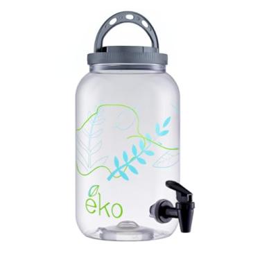 Imagem de Suqueira 3,6L Com Torneira Multiuso Tampa Rosca E Alça Retrátil Pote Lavandeira Produto de Limpeza