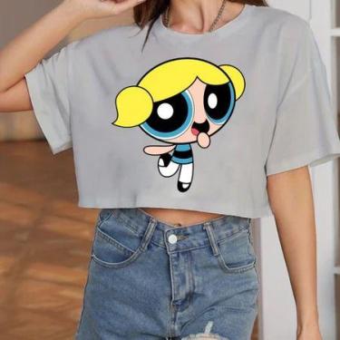 Imagem de Cropped Feminino Academia 100% Agodão Meninas Superpoderosas - loja di