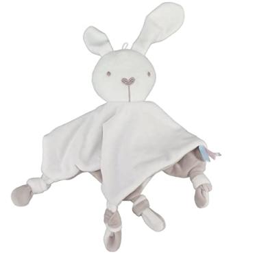 Imagem de Toalha de Pano Macio de Pelúcia, Lenço Infantil de Boneca de Desenho Animado Com Corda Pendurada, Adequada para Bebês por Mais de 3 Meses (coelho)