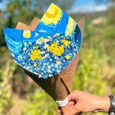 Imagem de Buquê Van gogh  Sempre Vivas desidratadas - Viva Flores  Presentes