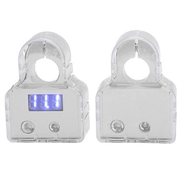 Imagem de Kit de Conectores de Terminal de Bateria de Carro Com Display de Voltímetro Digital Medidor 0/4/8 AWG (B (prata))
