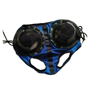 Imagem de YIJU Horse Goggles Horses Blinders Reduce o Premium Visual Premium Professional substitui a rede de proteção contra areia, Azul