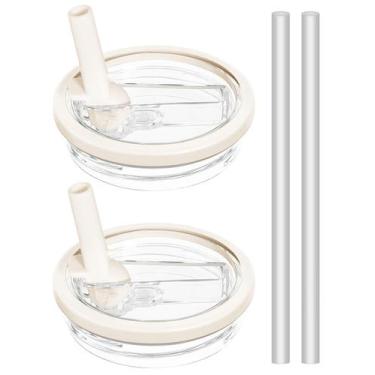 Imagem de Tampa Tumbler Flip Straw de substituição de 1,2 L para Stanley 40 onça