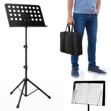 Imagem de Estante Partitura Reforçada Maestro Pastas Músicos + Capa - Bell