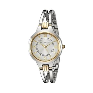 Imagem de Anne Klein Relógio feminino AK/1441SVTT com pulseira aberta em dois tons