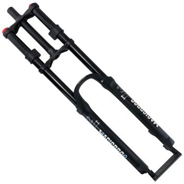 Imagem de Garfo De Suspensão De Mountain Bike Dh 26/27,5/29 '' Mtb Air Fork Travel 160mm 1-1/8 Garfo De Coroa Dupla Reta Rebote Bloqueio Manual Ajustável Qr 9mm