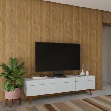 Imagem de Rack Bristol I 3 GV Branco Acetinado 180 cm - Mobly