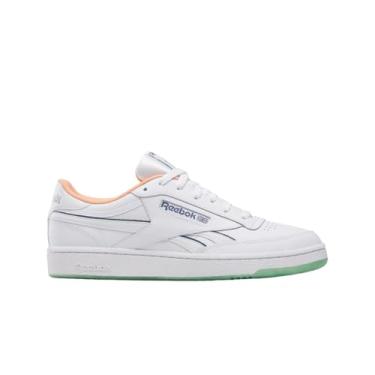Imagem de Reebok Club C Revenge, Branco/Ai Aqua/Sunkissed Orange, 13.5 Women/12 Men
