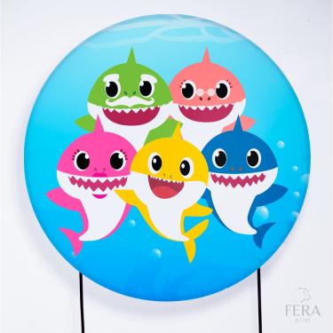 Imagem de Painel Decorativo para Festa 1,50x1,50 metros Vesti Fácil com Elástico Baby Shark- Fera Print