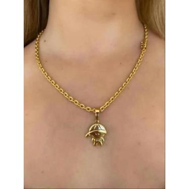 Imagem de Cordão Banhado a Ouro 10 Milésimos 50cm - Tojoia18k