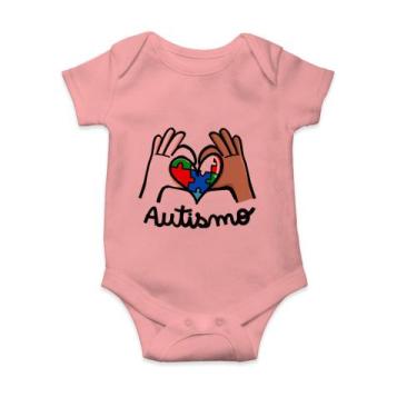 Imagem de Body Bebê Infantil Autismo - Estampa Especial Para Apoiar A Causa! Con