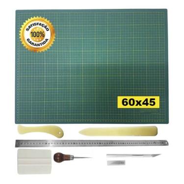 Imagem de Base Corte 60x45 Régua 60cm Estilete Dobraeira Vincador Verd - De Acor