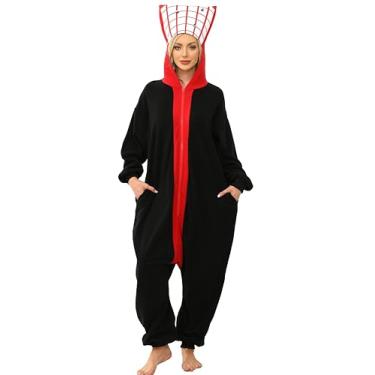 Imagem de NAMHTOM Fantasia de mata-moscas para adultos, pijama de mata-moscas, macacão de Halloween, cosplay, roupa de dormir para mulheres e homens, P