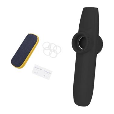 Imagem de Dynwave Kazoo com algodão de limpeza, acompanhamento musical, enchimento de saco de presente portátil, instrumento musical para crianças, adultos, amantes da, Preto