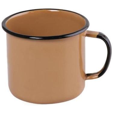 Imagem de Caneca Em Aço Esmaltado Mãe Ágata Ewel 370Ml - Marrom