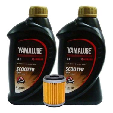 Imagem de Kit Óleo X Max 250 Yamalube 10w 40 Scooter + Filtro Óleo