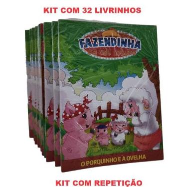 Imagem de 32 Livros Fazendinha História - Atacado Lembrancinha Brinde De Anivers