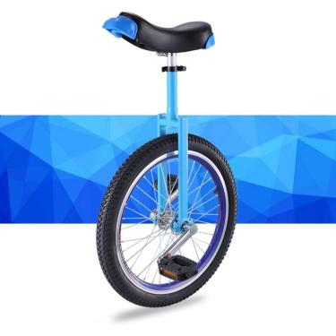 Imagem de Monociclo Adulto Das Crianças, Bicicleta De Balae Do Monociclo, Bicicleta Adulta, Carro De Esportes, Fechamento Da Liga De Alumínio, Selim Confortável, Pneus Engrossados, Blue, 16inch