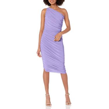 Imagem de Norma Kamali Vestido feminino Diana até o joelho, Lilás, PP