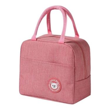 Imagem de Bolsa Térmica Estilo Europeu com Isolamento de Papel Alumínio - Rosa