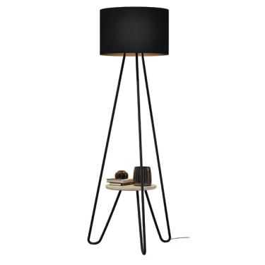 Imagem de Abajur Real Estilo Industrial Moderno 168cm  Bivolt Cúpula Pr