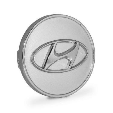 Imagem de Calotinha 60mm Centro de Roda Hyundai iX35 Prata - DCAPS