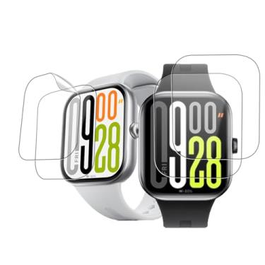 Imagem de NOUKAJU [Pacote com 4] Protetor de tela para Xiaomi Redmi Watch 5, material TPU, resistente a arranhões, alta transparência, ultrafino, protetor de tela macio para Redmi Watch 5 (vidro não temperado)