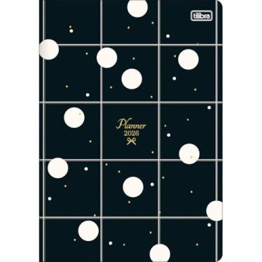 Imagem de Planner 2026 MENSAL West Village, 17,8 x 25,4 cm, Grampeado, 20 FOLHAS, Poá branco