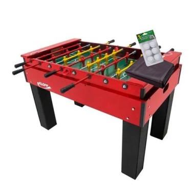 Imagem de MESA DE PEBOLIM TOTÓ 1050 KLOPF + 6 Bolinhas + CAPA