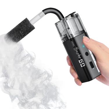 Imagem de LENSGO Máquina de neblina portátil SMOKE GO, mini máquina de fumaça portátil com controle remoto - nebulizador recarregável de 30 W para fotografia, Halloween, festas, casamentos, eventos ao ar livre