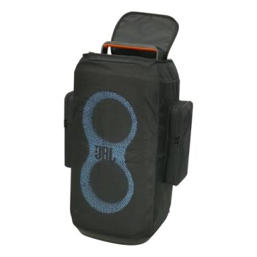 Imagem de TXEsign Capa de alto-falante para alto-falante portátil JBL PartyBox Club 120, capa protetora de malha, manga de substituição com dois bolsos de acessórios